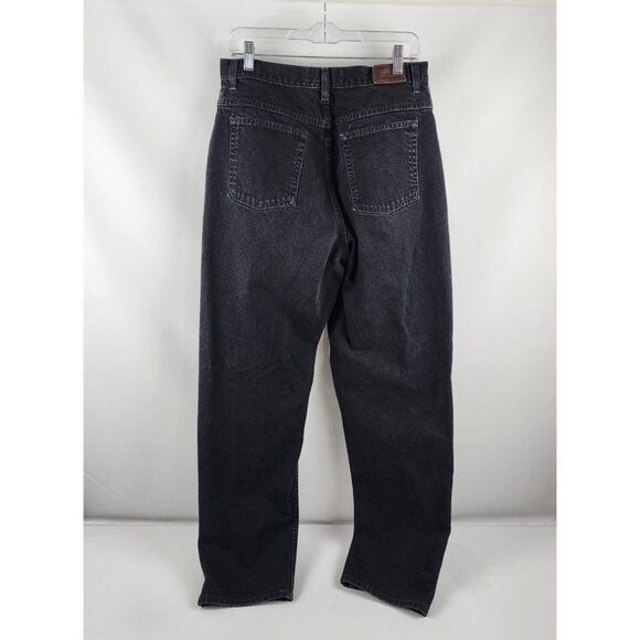 LL Bean Pants Women 16 Tall Black Double L Relaxed Fit Denim (34x32) - Picture 8 of 10